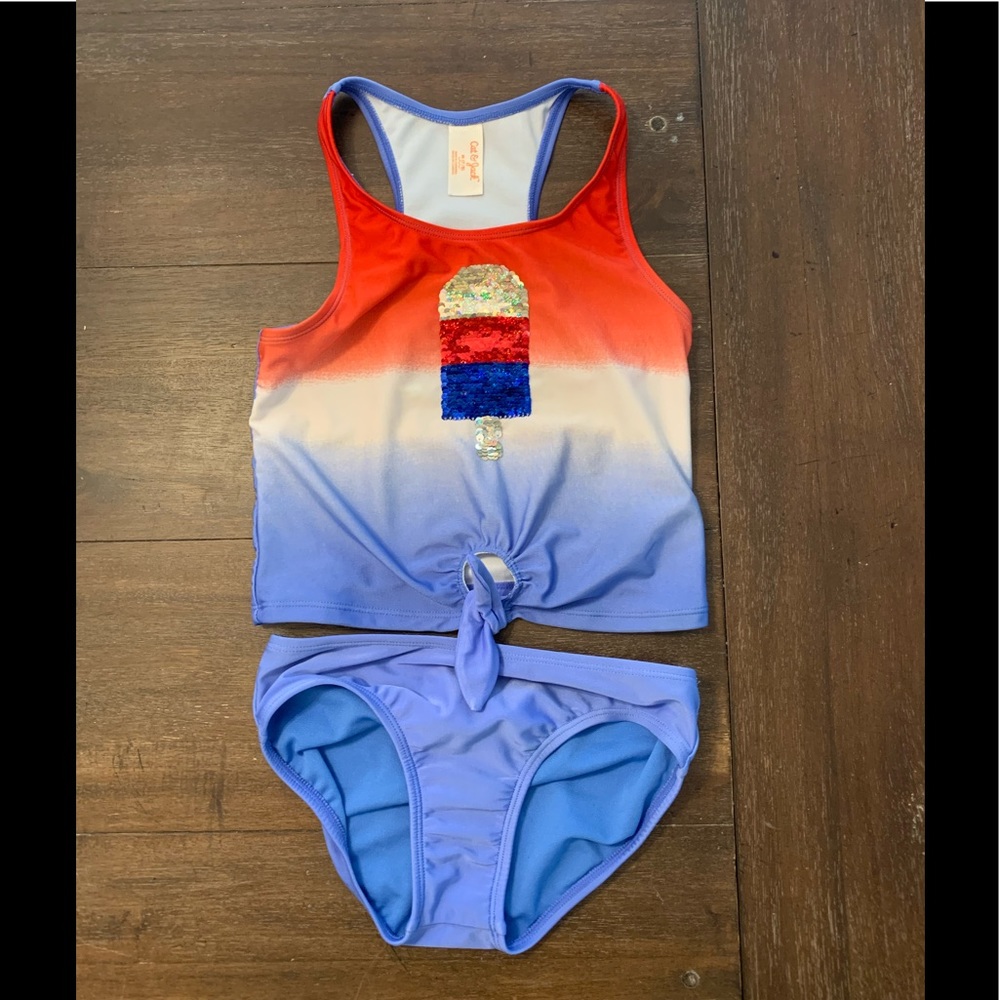 CAT & JACK Girls Tankini Set